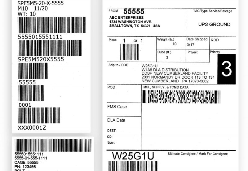 Shipping Labels Mil Spec Shipping Labels